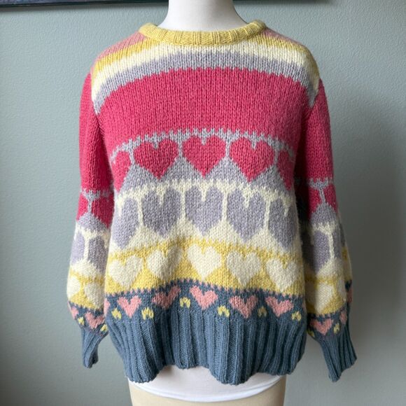 LoveShackFancy Shirelle Wool Sweater Size Medium - Picture 2 of 11